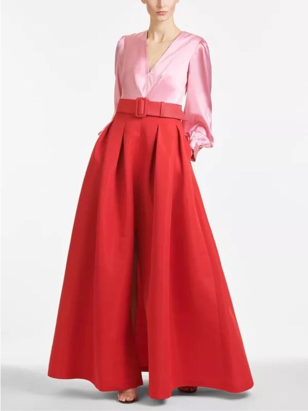 Sachin & Babi Zoe Gown Rose/Cherry Red Size 4 NWT
